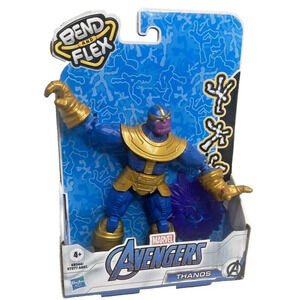 Avengers Marvel Bend and Flex Thanos 6-Inch Action Figure Toy w/ Blast Accessory